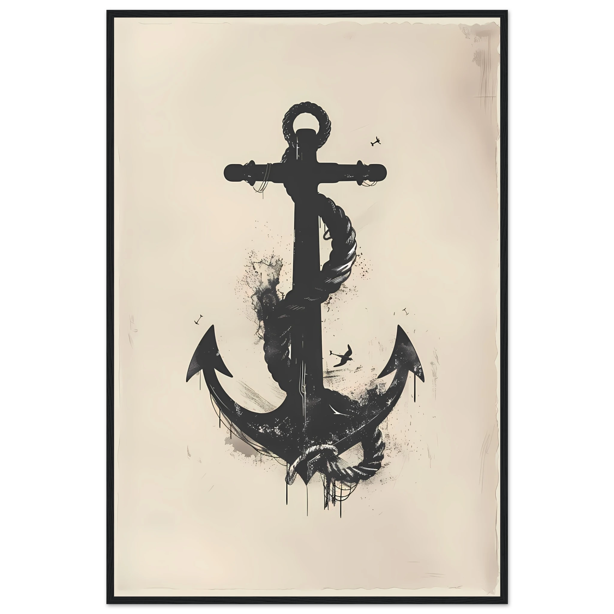 “Minimalist nautical line art wall print featuring elegant continuous sailboat lines on a neutral background — modern coastal wall décor for UK homes.”