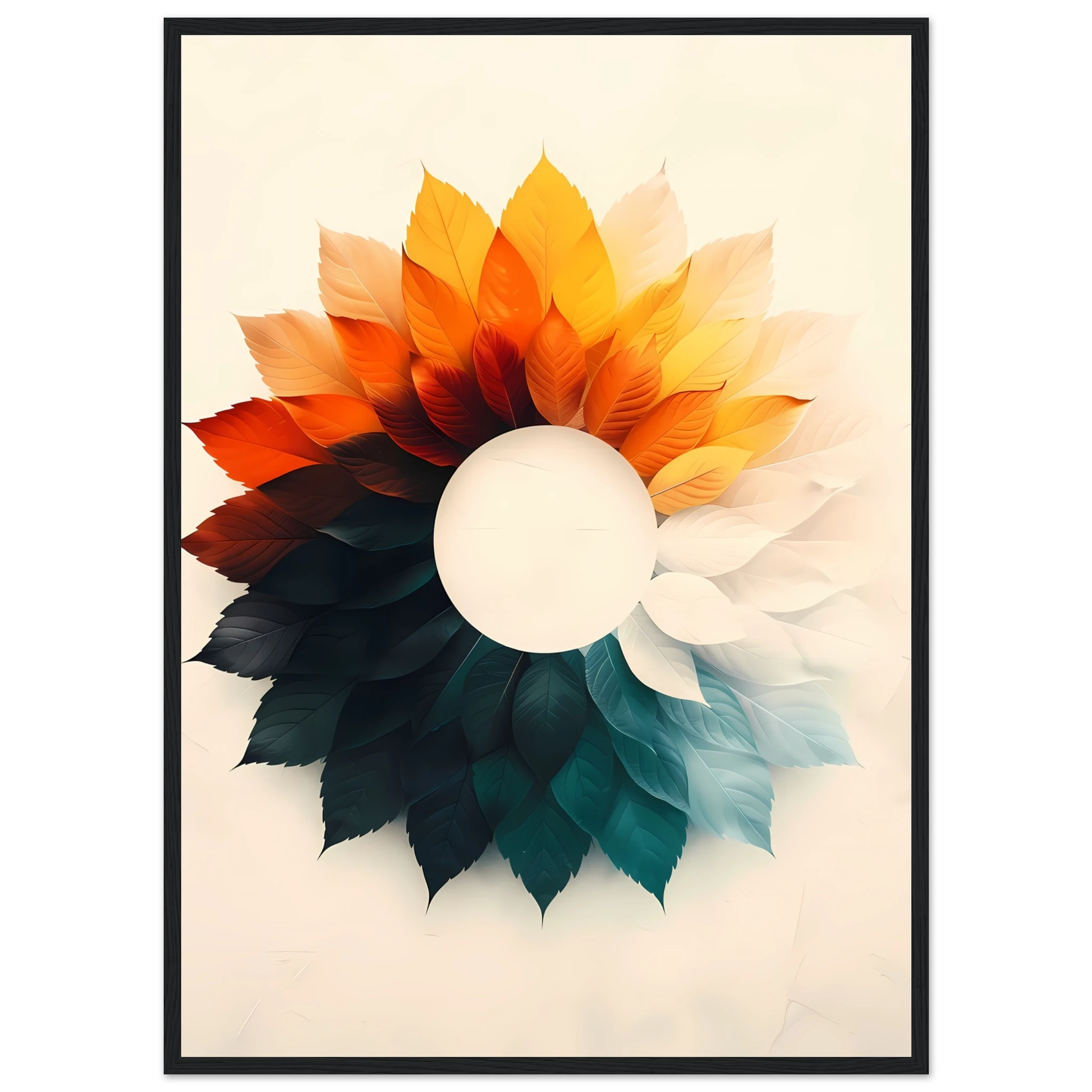 Minimal circular gradients forming a subtle optical illusion in a clean geometric layout.