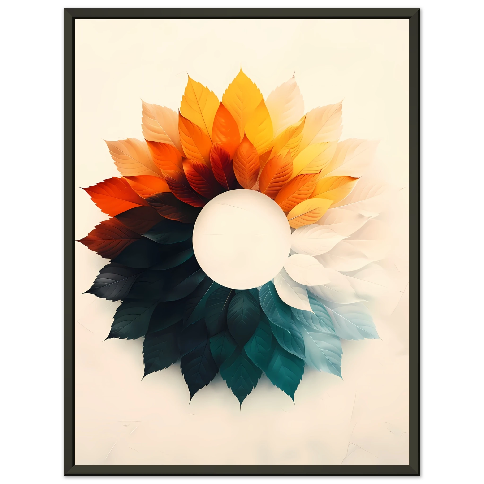 Minimal circular gradients forming a subtle optical illusion in a clean geometric layout.