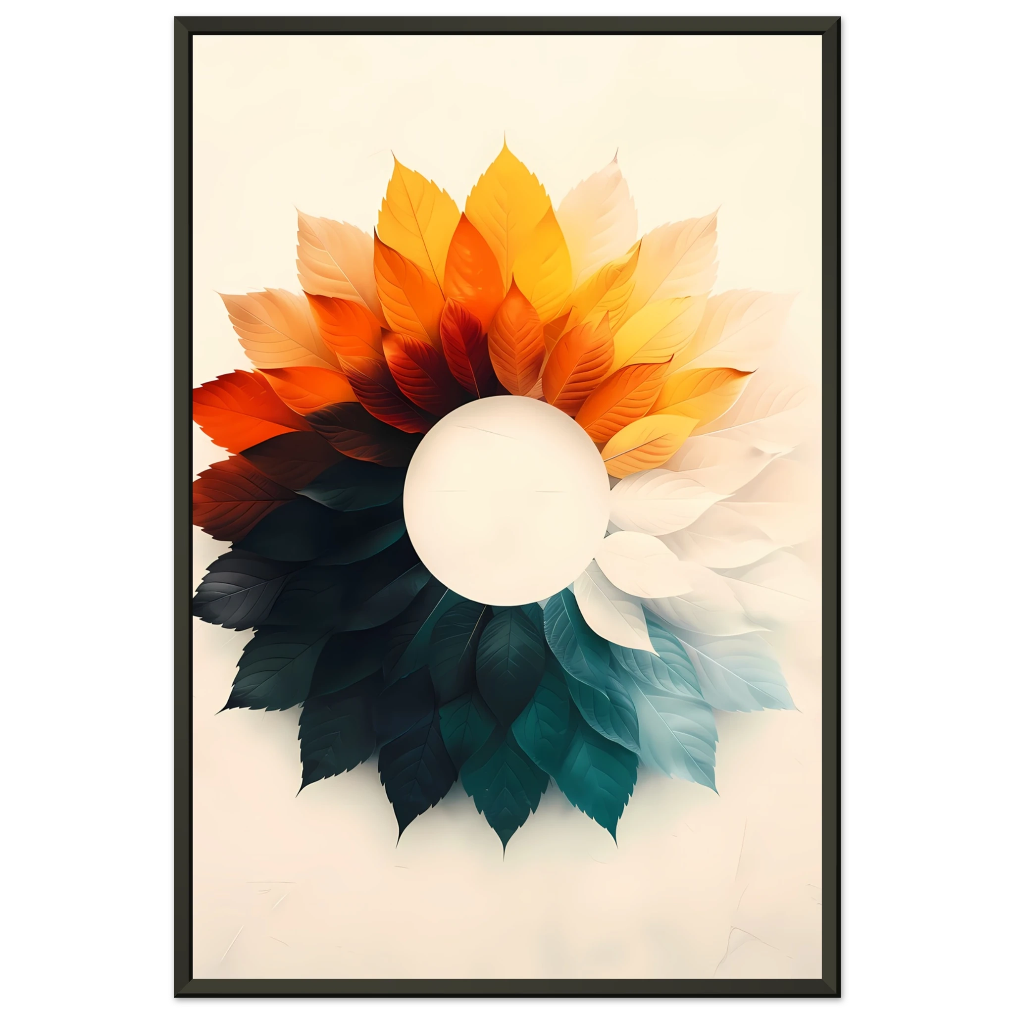 Minimal circular gradients forming a subtle optical illusion in a clean geometric layout.