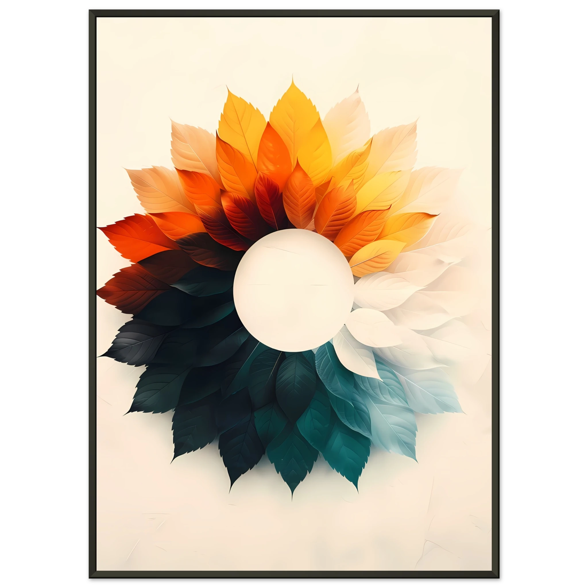 Minimal circular gradients forming a subtle optical illusion in a clean geometric layout.