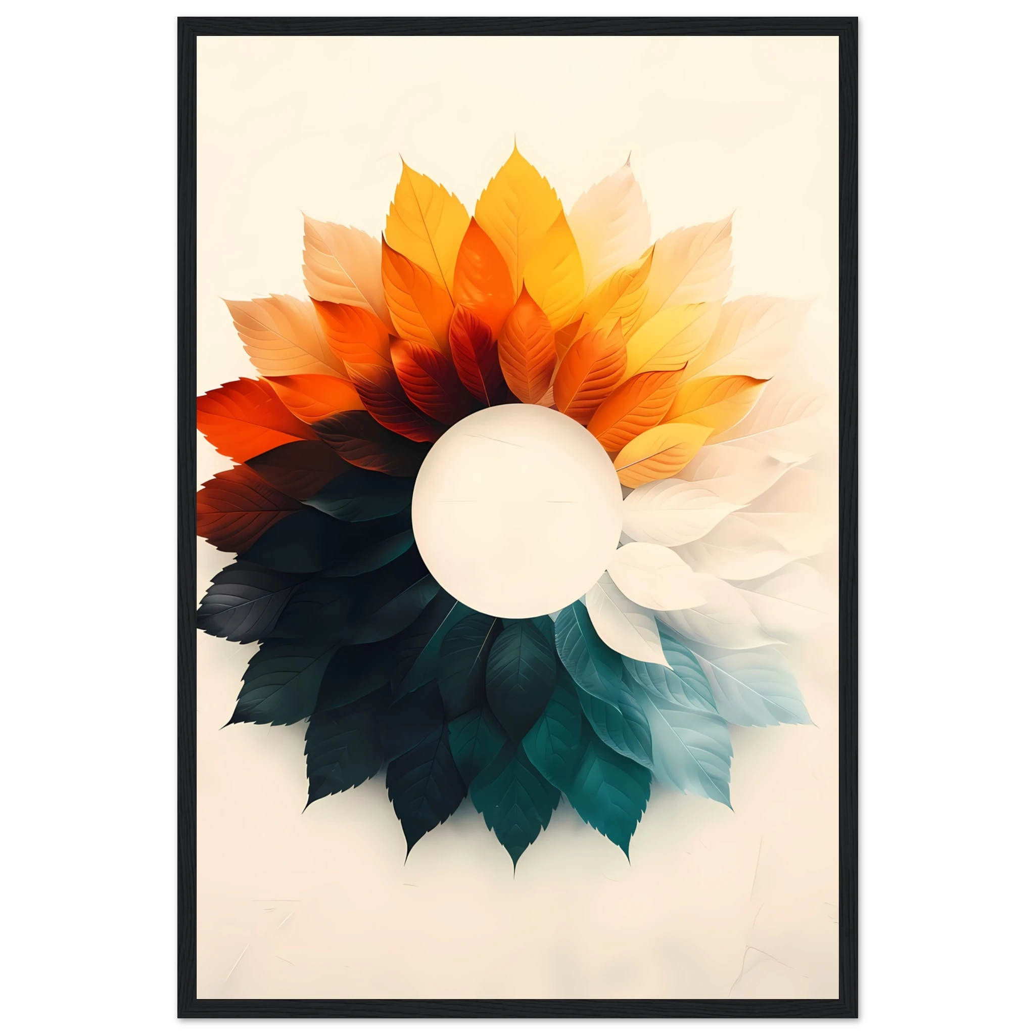 Minimal circular gradients forming a subtle optical illusion in a clean geometric layout.