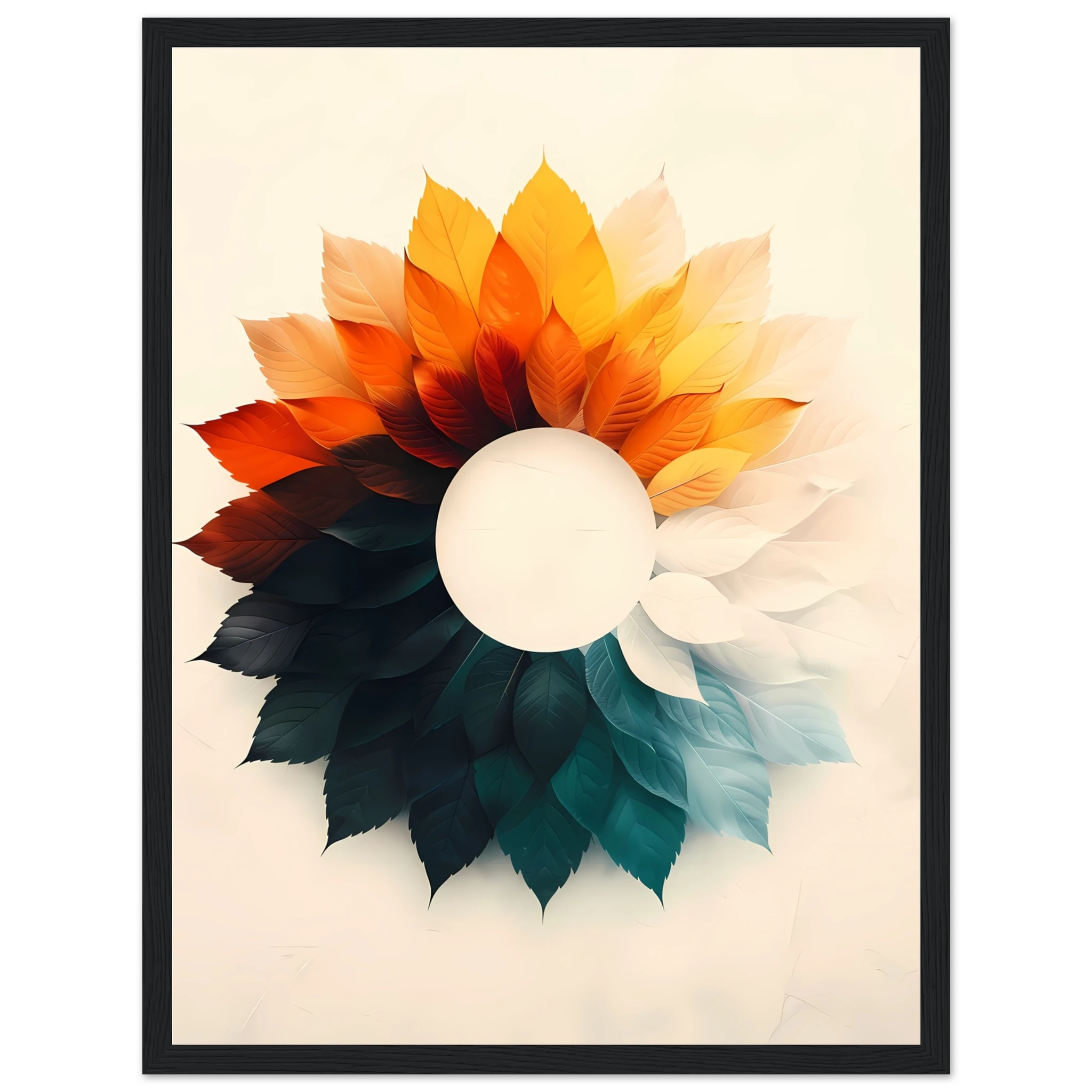 Minimal circular gradients forming a subtle optical illusion in a clean geometric layout.