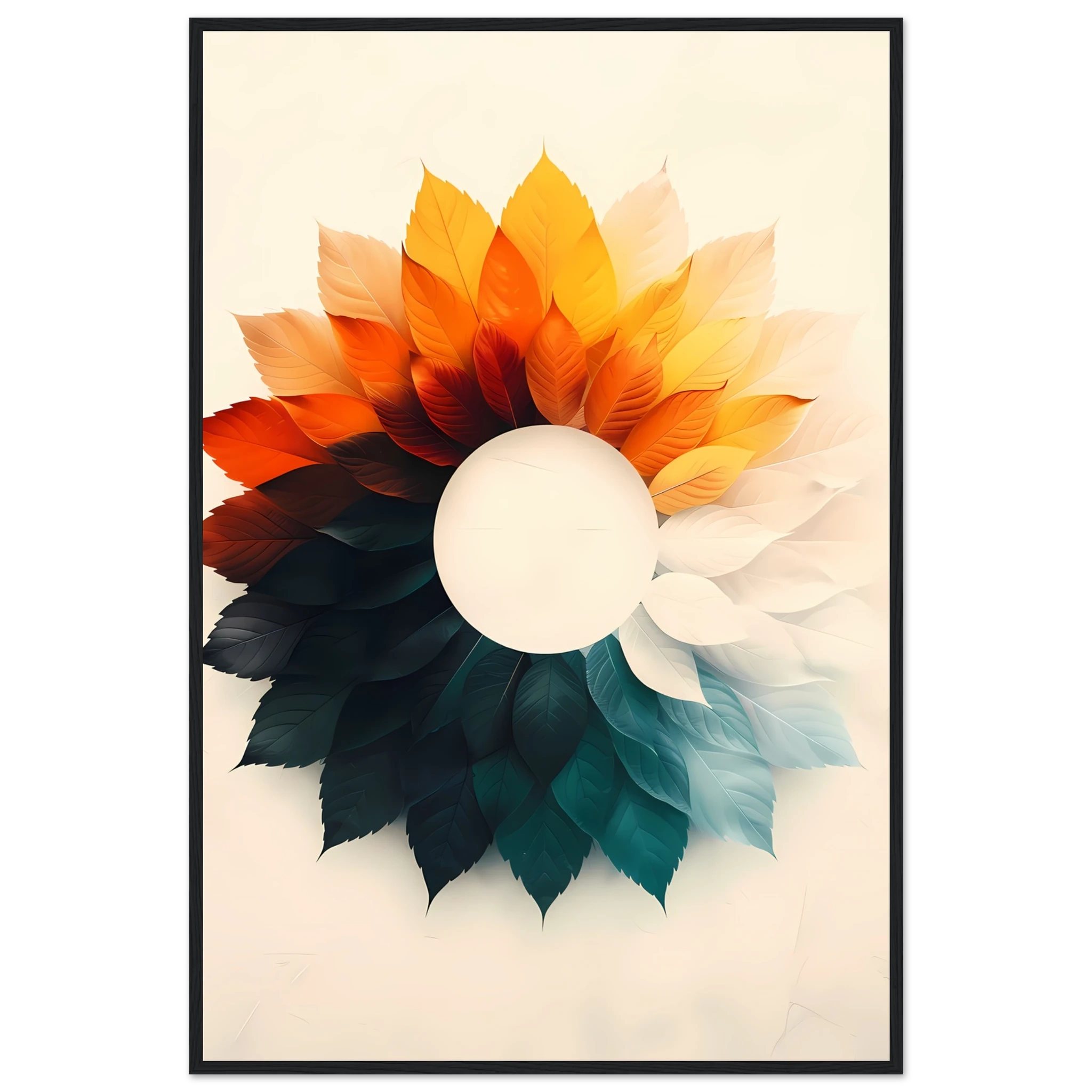 Minimal circular gradients forming a subtle optical illusion in a clean geometric layout.