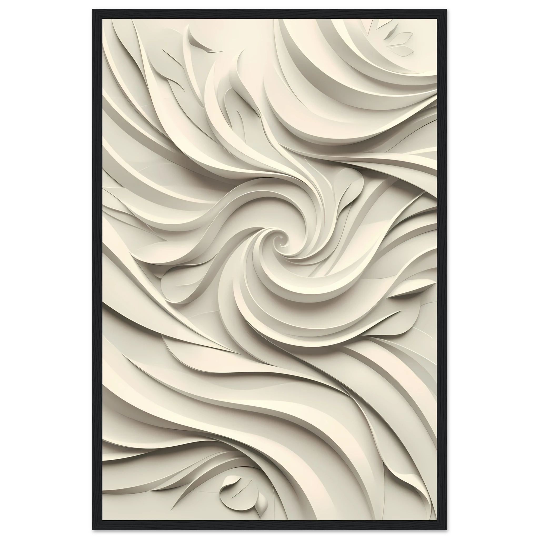 Neutral plaster-like textured curves forming soft sculptural arcs — modern minimalist wall art.